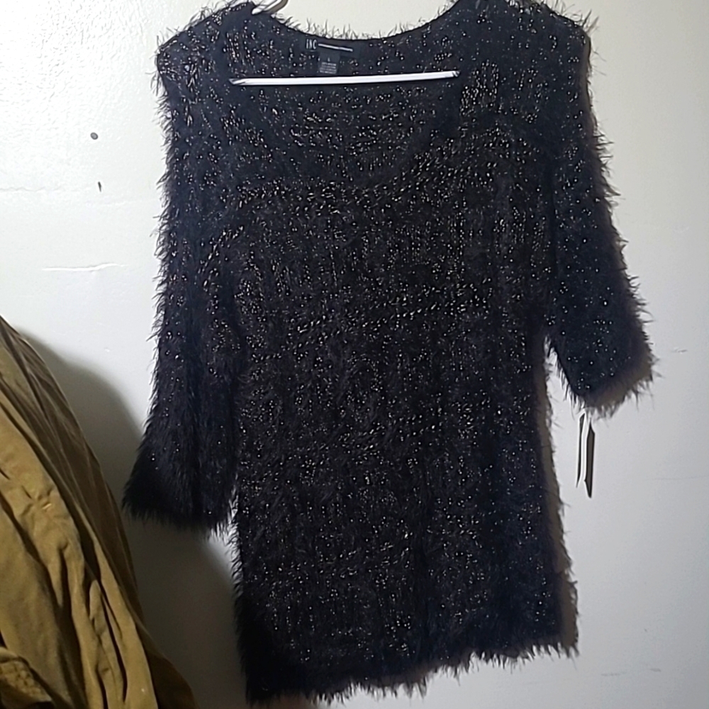 Inc 3 quarter sleeve sweater large